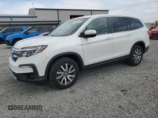 2021 Honda Pilot EX-L z VIN 5FNYF6H50MB037979, wystawiony jako Copart lot #50967475 z przebiegiem 42 241 mil mil oraz Szkoda całkowita • Salvage title. Historia ofert i sprzedaży dostępna na DreamBid. Obrazek 1.