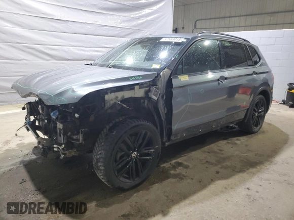 2022 Volkswagen Tiguan SE R-Line Black with VIN 3VV8B7AX6NM026562, listed as a Copart auction lot 57569015 with 115,478 mi miles and Salvage title. Bid and sale history available at DreamBid. Image 1.