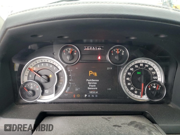 2018 Ram 2500 Big Horn with VIN 3C6UR5DJ9JG378989, listed as a Copart auction lot 44041655 with 129,144 mi miles and Salvage Title. Bid and sale history available at carsss.com. Image 9.