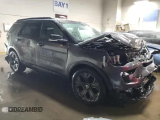 2018 Ford Explorer Sport with VIN 1FM5K8GT6JGA24211, listed as a Copart auction lot 52427215 with 71,788 mi miles and Salvage Title. Bid and sale history available at DreamBid. Image 4.