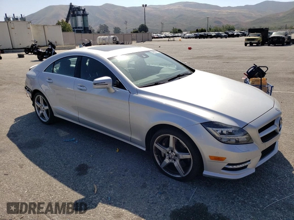 2014 Mercedes-Benz CLS 550 with VIN WDDLJ7DB8EA120800, listed as a Copart auction lot 59027425 with 73,187 mi miles and Salvage title. Bid and sale history available at DreamBid. Image 4.