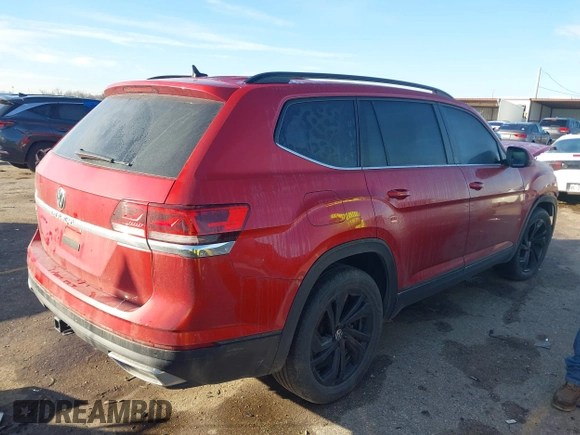 2023 Volkswagen Atlas SE z VIN 1V2JR2CA0PC538697, wystawiony jako IAAI lot #41347126 z przebiegiem 28 310 mil mil oraz . Historia ofert i sprzedaży dostępna na DreamBid. Obrazek 4.
