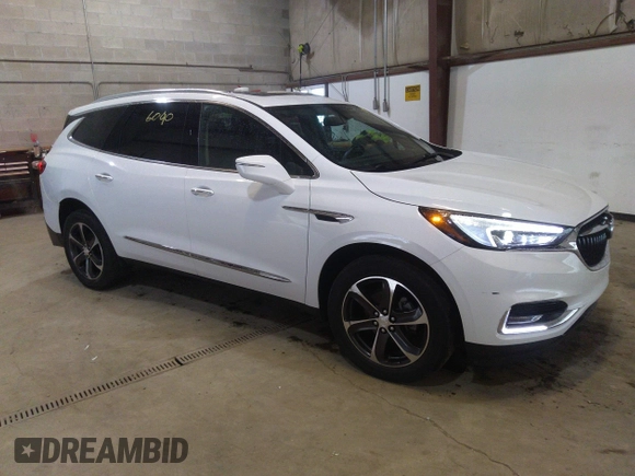 2019 Buick Enclave Essence with VIN 5GAERBKW4KJ196757, listed as a IAAI auction lot 41746090 with 75,801 mi miles and . Bid and sale history available at carsss.com. Image 1.