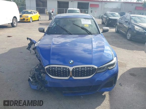 2020 BMW 3 Series M340i xDrive with VIN WBA5U9C00LA379345, listed as a IAAI auction lot 41256225 with 57,856 mi miles and . Bid and sale history available at DreamBid. Image 12.