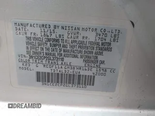 2016 Nissan Note S z VIN 3N1CE2CP2GL373110, wystawiony jako IAAI lot #42786053 z przebiegiem 106 179 mil mil oraz . Historia ofert i sprzedaży dostępna na DreamBid. Obrazek 9.