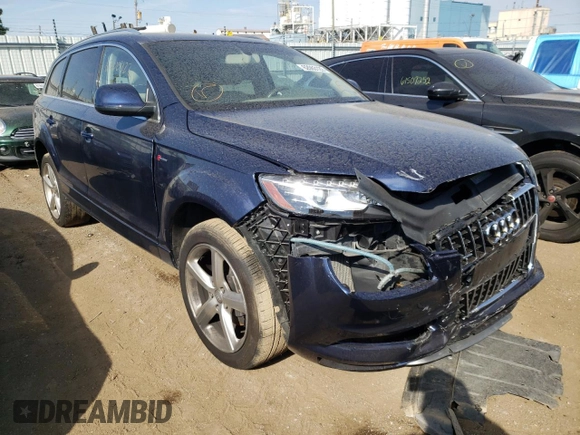 2013 Audi Q7 3.0T S line Prestige with VIN WA1DGAFE9DD013456, listed as a Copart auction lot 62063122 with 109,092 mi miles and Non Repairable. Bid and sale history available at carsss.com. Image 1.