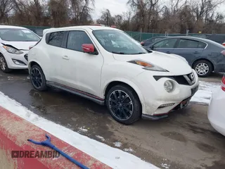 2015 Nissan Juke SL z VIN JN8AF5MV2FT564248, wystawiony jako IAAI lot #41249927 z przebiegiem 91 954 mil mil oraz . Historia ofert i sprzedaży dostępna na DreamBid. Obrazek 1.