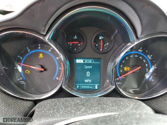 2015 Chevrolet Cruze LT with VIN 1G1PE5SB3F7291761, listed as a Copart auction lot 52952555 with 159,500 mi miles and Clean Title. Bid and sale history available at carsss.com. Image 9.
