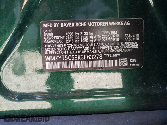 2019 MINI Countryman Cooper S with VIN WMZYT5C58K3E63278, listed as a Copart auction lot 53821525 with 62,897 mi miles and Salvage Title. Bid and sale history available at carsss.com. Image 13.
