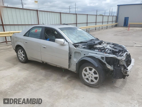 2007 Cadillac CTS with VIN 1G6DP577470172977, listed as a Copart auction lot 54736694 with 0 mi miles and Salvage Title. Bid and sale history available at carsss.com. Image 4.