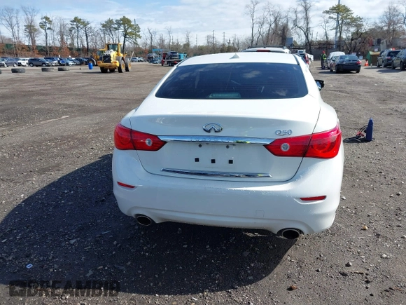 2014 Infiniti Q50 Premium with VIN JN1BV7AR9EM701624, listed as a IAAI auction lot 41711699 with 119,418 mi miles. Bid and sale history available at carsss.com. Image 16.