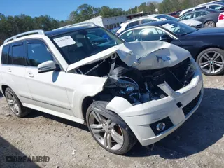 2012 Mercedes-Benz GLK-Class GLK 350 with VIN WDCGG8HB4CF718662, listed as a IAAI auction lot 41836595 with 216,433 mi miles. Bid and sale history available at carsss.com. Image 1.