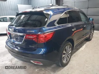 2016 Acura MDX w/Tech with VIN 5FRYD4H42GB037938, listed as a IAAI auction lot 41913723 with 109,547 mi miles. Bid and sale history available at carsss.com. Image 4.
