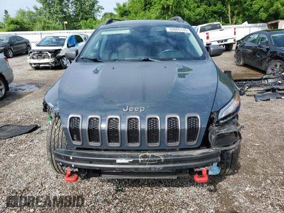 2018 Jeep Cherokee Trailhawk с VIN 1C4PJMBBXJD592860, выставлен на аукционе Copart как лот 60865145 с пробегом 124 130 миль миль и Чистый • Clean title. История ставок и продаж доступна на DreamBid. Изображение 5.