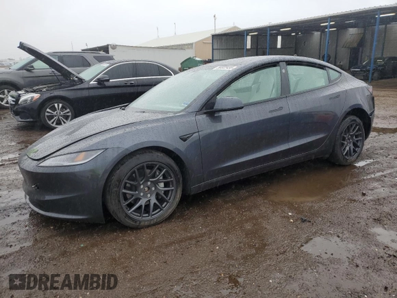 2025 Tesla Model 3 Long Range with VIN 5YJ3E1EB0SF876117, listed as a Copart auction lot 59322455 with 9,022 mi miles and Salvage title. Bid and sale history available at DreamBid. Image 1.