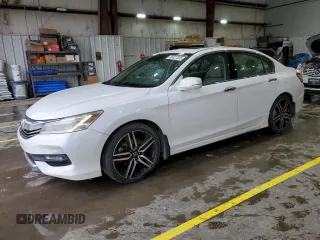 2016 Honda Accord Touring with VIN 1HGCR3F95GA012063, listed as a Copart auction lot 59527335 with 179,698 mi miles and Salvage title. Bid and sale history available at DreamBid. Image 1.