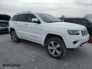 2014 Jeep Grand Cherokee Overland with VIN 1C4RJFCT3EC338107, listed as a Copart auction lot 50164755 with 143,993 mi miles and Clean Title. Bid and sale history available at carsss.com. Image 4.
