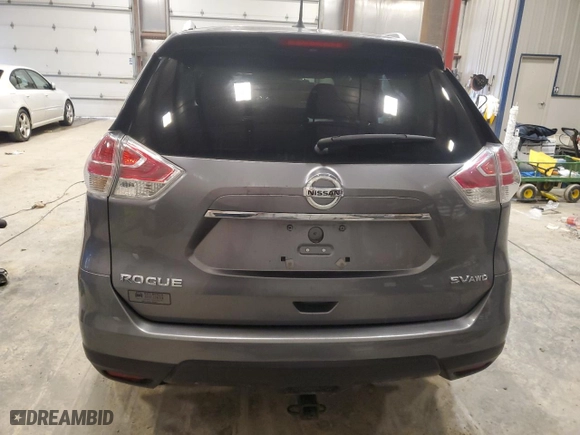 2016 Nissan Rogue S with VIN KNMAT2MV7GP593516, listed as a Copart auction lot 52002465 with 161,782 mi miles and Clean Title. Bid and sale history available at carsss.com. Image 6.