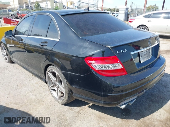 2010 Mercedes-Benz C 63 AMG with VIN WDDGF7HB9AF438001, listed as a IAAI auction lot 42163284 with 105,544 mi miles and . Bid and sale history available at carsss.com. Image 3.