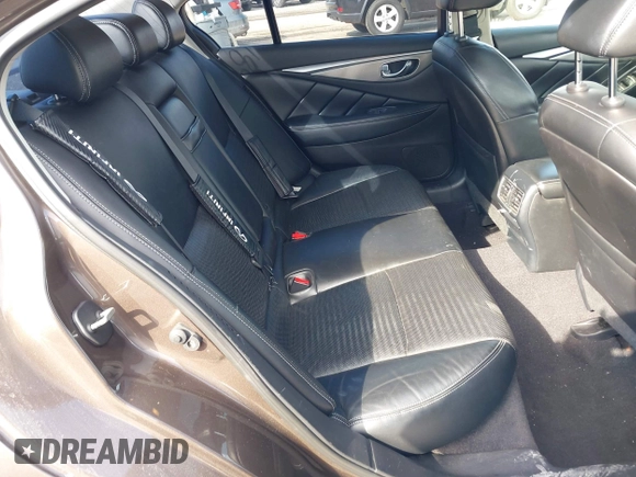 2014 Infiniti Q50 Hybrid Sport with VIN JN1AV7AR7EM703030, listed as a IAAI auction lot 41661844 with 128,202 mi miles. Bid and sale history available at carsss.com. Image 8.