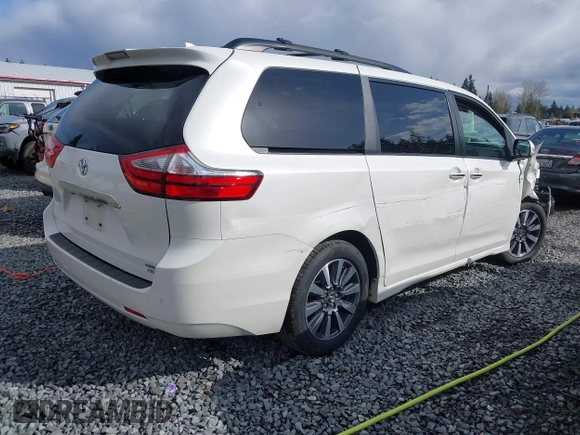 2018 Toyota Sienna XLE with VIN 5TDDZ3DC6JS199051, listed as a IAAI auction lot 41945587 with 58,818 mi miles and . Bid and sale history available at DreamBid. Image 4.