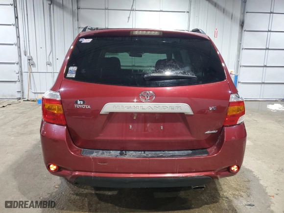 2008 Toyota Highlander with VIN JTEES41A382065581, listed as a Copart auction lot 44800945 with 97,707 mi miles and Salvage Title. Bid and sale history available at carsss.com. Image 6.