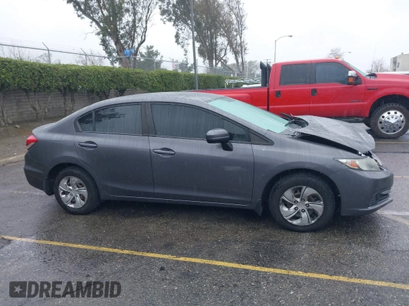 2015 Honda Civic Sedan LX with VIN 19XFB2E59FE014421, listed as a IAAI auction lot 41556046 with 141,922 mi miles. Bid and sale history available at carsss.com. Image 13.