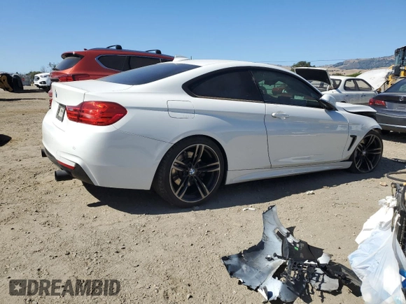 2015 BMW 4 Series 435i with VIN WBA3R1C58FK193525, listed as a Copart auction lot 57428725 with 85,881 mi miles and Clean title. Bid and sale history available at DreamBid. Image 3.