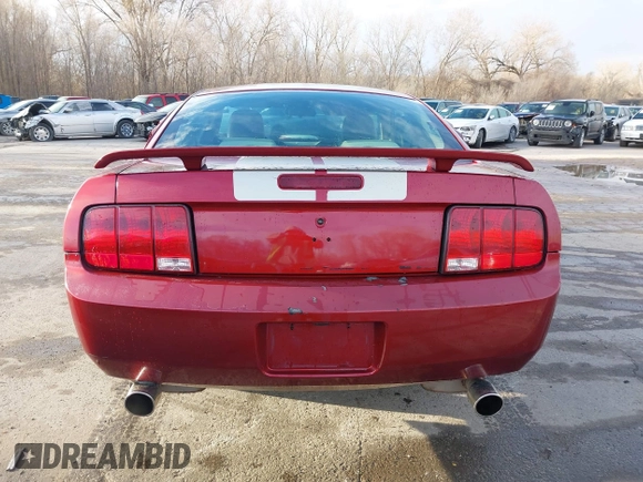 2006 Ford Mustang Standard with VIN 1ZVFT80N765265020, listed as a IAAI auction lot 41847731 with 156,852 mi miles. Bid and sale history available at carsss.com. Image 16.