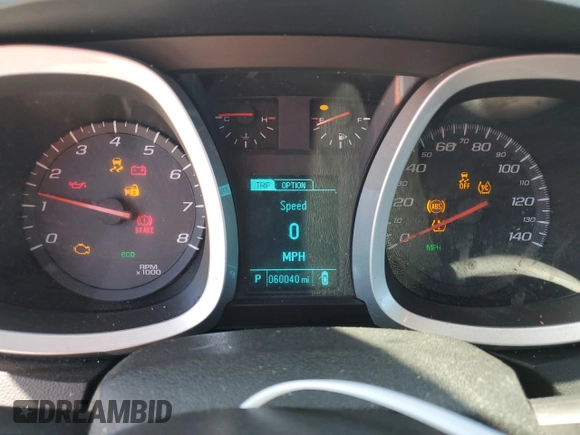 2013 Chevrolet Equinox LS with VIN 2GNALBEK2D1217374, listed as a Copart auction lot 53112485 with 60,040 mi miles and Clean Title. Bid and sale history available at carsss.com. Image 9.