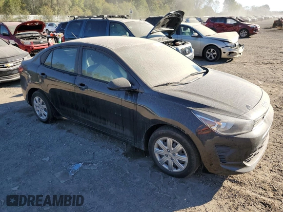 2022 Kia Rio S with VIN 3KPA24AD5NE432301, listed as a Copart auction lot 73457204 with 56,007 mi miles and Non Repairable. Bid and sale history available at carsss.com. Image 4.