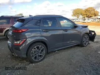 2023 Hyundai Kona N Line with VIN KM8K33A38PU020361, listed as a Copart auction lot 83673054 with 46,591 mi miles and Salvage Title. Bid and sale history available at carsss.com. Image 3.