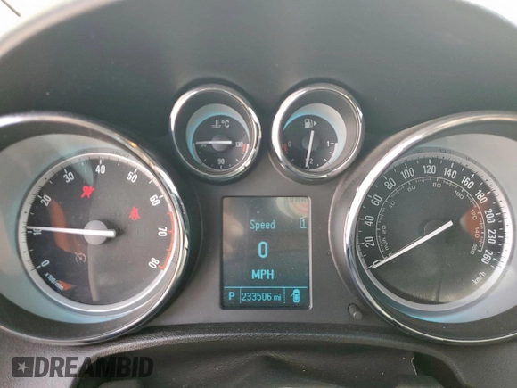 2013 Buick Verano Group with VIN 1G4PS5SK7D4151464, listed as a Copart auction lot 63984765 with 233,506 mi miles and Salvage title. Bid and sale history available at DreamBid. Image 9.
