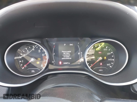 2020 Jeep Compass Latitude with VIN 3C4NJDBB9LT139639, listed as a IAAI auction lot 41695315 with 64,927 mi miles and . Bid and sale history available at DreamBid. Image 15.
