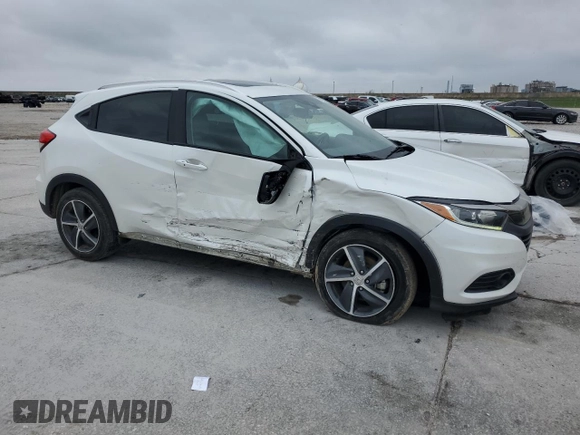 2021 Honda HR-V EX-L with VIN 3CZRU5H71MM703968, listed as a Copart auction lot 51470385 with 109,282 mi miles and Salvage Title. Bid and sale history available at carsss.com. Image 4.