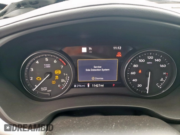 2023 Cadillac XT4 FWD Premium Luxury with VIN 1GYFZCR42PF110122, listed as a Copart auction lot 57332955 with 11,427 mi miles and Salvage title. Bid and sale history available at DreamBid. Image 9.