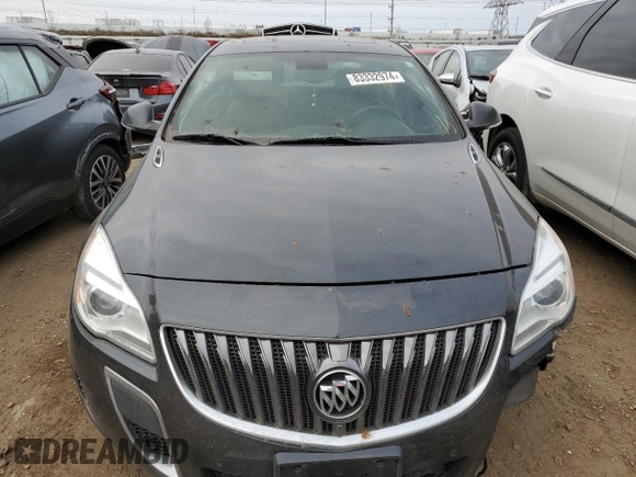 2016 Buick Regal GS with VIN 2G4GU5GX4G9112623, listed as a Copart auction lot 83332974 with 137,346 mi miles and Salvage Title. Bid and sale history available at carsss.com. Image 5.