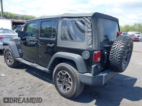 2018 Jeep Wrangler JK Unlimited Sport S with VIN 1C4BJWDG9JL816592, listed as a IAAI auction lot 42187279 with 91,169 mi miles. Bid and sale history available at carsss.com. Image 3.