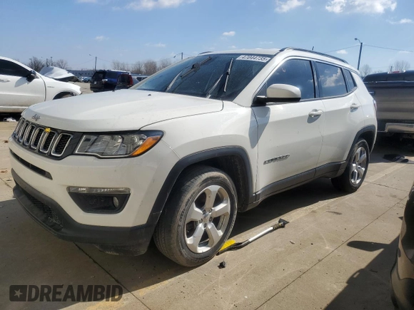 2018 Jeep Compass Latitude with VIN 3C4NJCBB5JT226168, listed as a Copart auction lot 47044735 with Not provided miles and Salvage title. Bid and sale history available at DreamBid. Image 1.