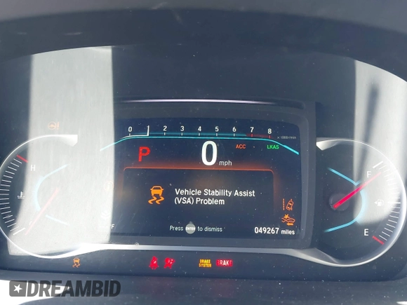 2021 Honda Pilot Touring 8-Passenger z VIN 5FNYF6H9XMB059037, wystawiony jako IAAI lot #42202410 z przebiegiem 49 267 mil mil oraz . Historia ofert i sprzedaży dostępna na DreamBid. Obrazek 7.