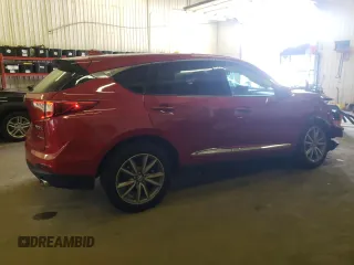 2020 Acura RDX w/Technology Pkg with VIN 5J8TC2H54LL025827, listed as a Copart auction lot 60447193 with 34,207 mi miles. Bid and sale history available at carsss.com. Image 3.