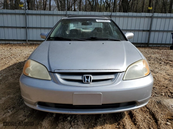 2001 Honda Civic EX with VIN 1HGEM22931L074533, listed as a Copart auction lot 43559835 with 265,590 mi miles and Salvage Title. Bid and sale history available at carsss.com. Image 5.