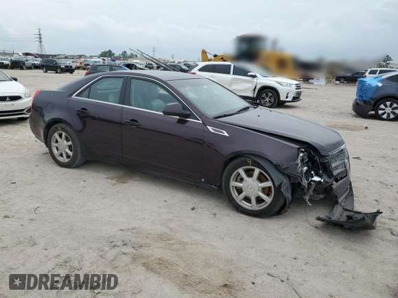 2009 Cadillac CTS RWD with VIN 1G6DF577390173673, listed as a Copart auction lot 50753205 with 155,697 mi miles and Clean Title. Bid and sale history available at DreamBid. Image 4.