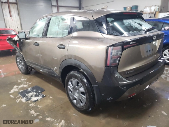 2025 Nissan Kicks S with VIN 3N8AP6BB9SL328741, listed as a Copart auction lot 41996875 with 320 mi miles and Salvage Title. Bid and sale history available at carsss.com. Image 2.