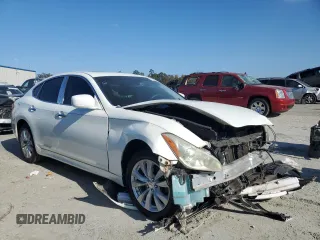 2011 Infiniti M37 with VIN JN1BY1AR8BM370552, listed as a Copart auction lot 77943874 with 199,187 mi miles and Salvage Title. Bid and sale history available at carsss.com. Image 4.