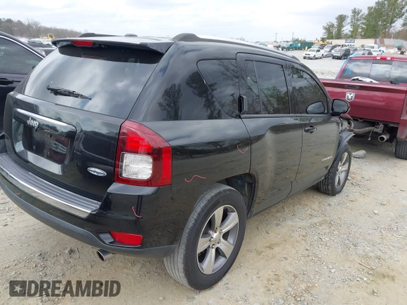 2016 Jeep Compass High Altitude Edition with VIN 1C4NJCEA8GD789233, listed as a IAAI auction lot 41650145 with 107,352 mi miles. Bid and sale history available at carsss.com. Image 4.
