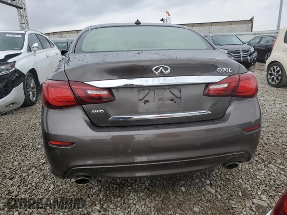2017 Infiniti Q70 3.7 with VIN JN1BY1PR9HM210552, listed as a Copart auction lot 47819325 with 50,847 mi miles and Salvage title. Bid and sale history available at DreamBid. Image 6.