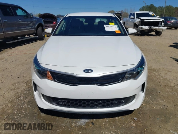 2017 Kia Optima Hybrid with VIN KNAGT4LE3H5018864, listed as a IAAI auction lot 41845714 with 87,392 mi miles. Bid and sale history available at carsss.com. Image 12.