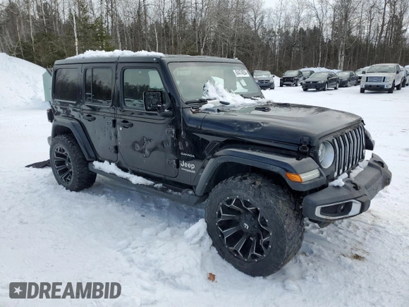 2020 Jeep Wrangler Unlimited Sahara with VIN 1C4HJXEN5LW175293, listed as a Copart auction lot 84474054 with Not provided miles and Clean title. Bid and sale history available at DreamBid. Image 4.