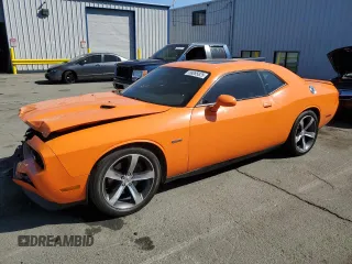 2014 Dodge Challenger R/T with VIN 2C3CDYBT9EH247578, listed as a Copart auction lot 58085625 with 101,768 mi miles and Salvage title. Bid and sale history available at DreamBid. Image 1.